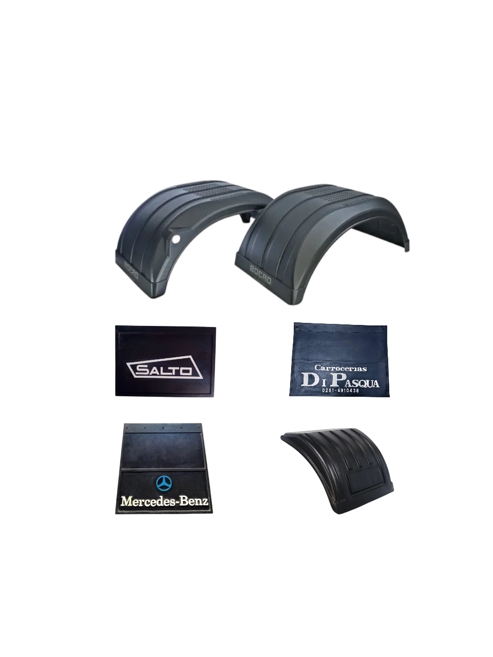 Barreros, Bajo paragolpes, guardabarros y bajadas 